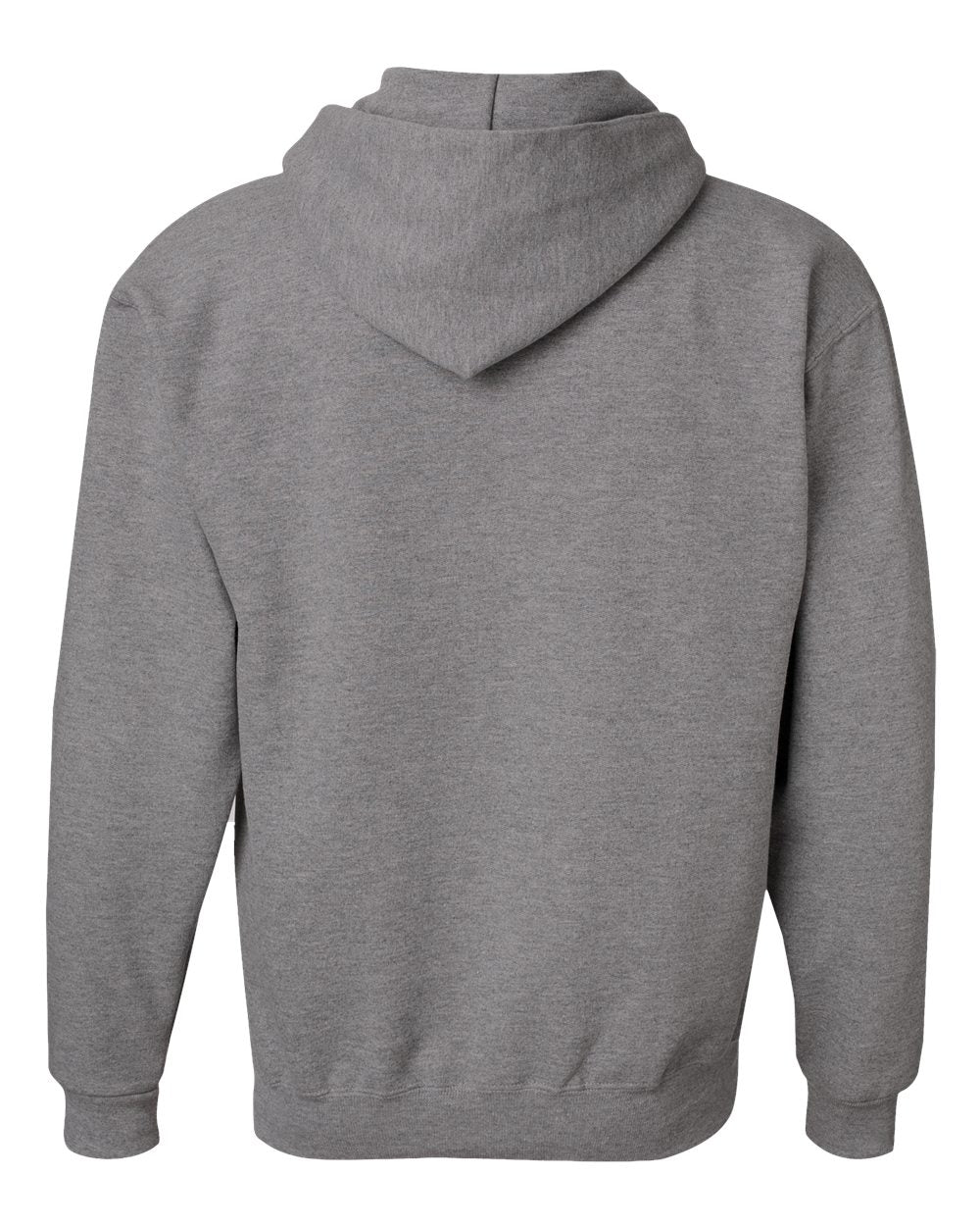 Rear View of Oxford Super Sweats NuBlend® Hooded Sweatshirt - 4997MR