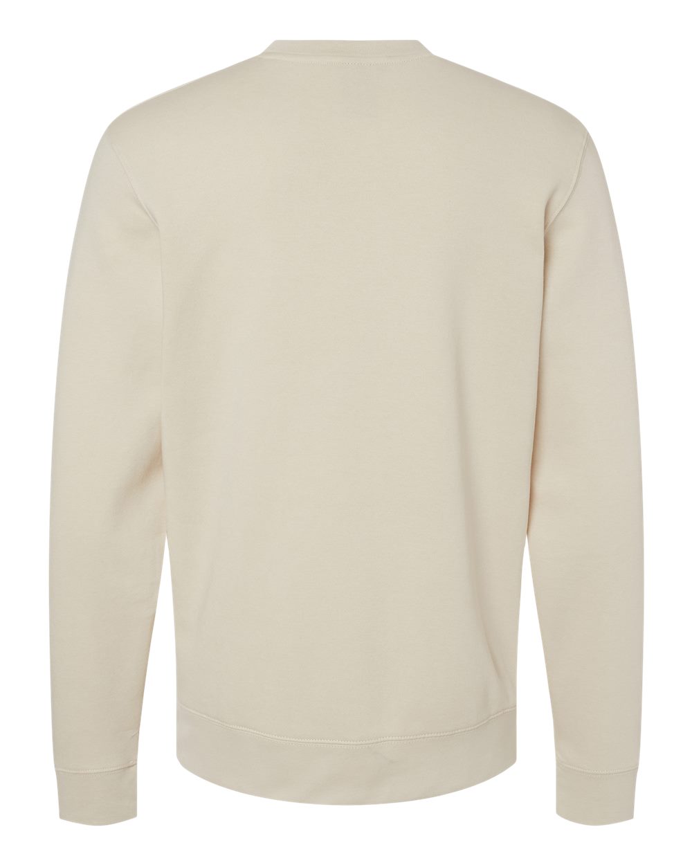 Rear View of Oyster BTB Fleece Crewneck Sweatshirt - 8721