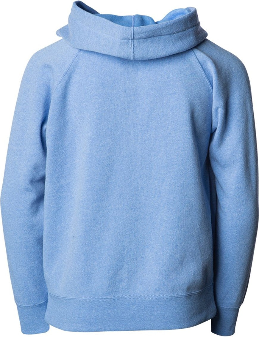 Rear View of Pacific Toddler Lightweight Special Blend Raglan Zip Hood - PRM10TSBZ