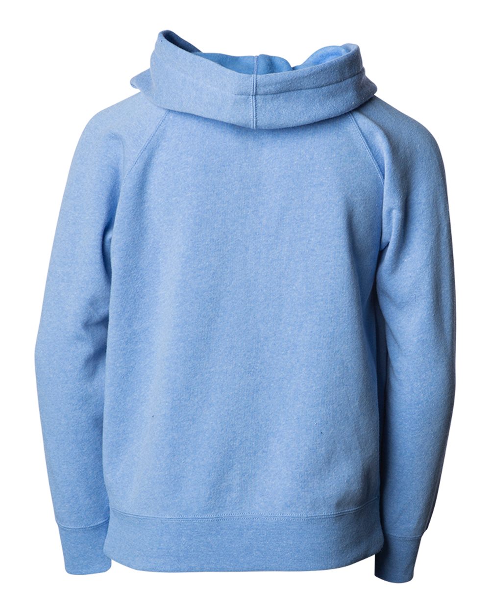 Rear View of Pacific Youth Lightweight Special Blend Raglan Zip Hood - PRM15YSBZ