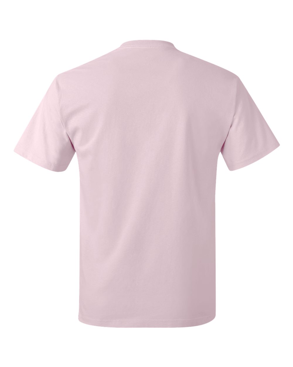 Rear View of Pale Pink Authentic T-Shirt - 5250