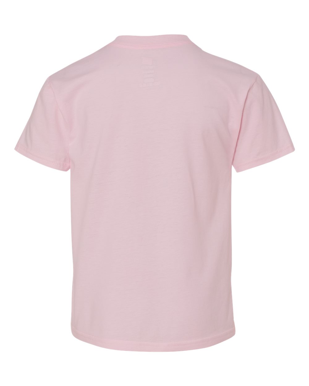 Rear View of Pale Pink Perfect-T Youth T-Shirt - 498Y