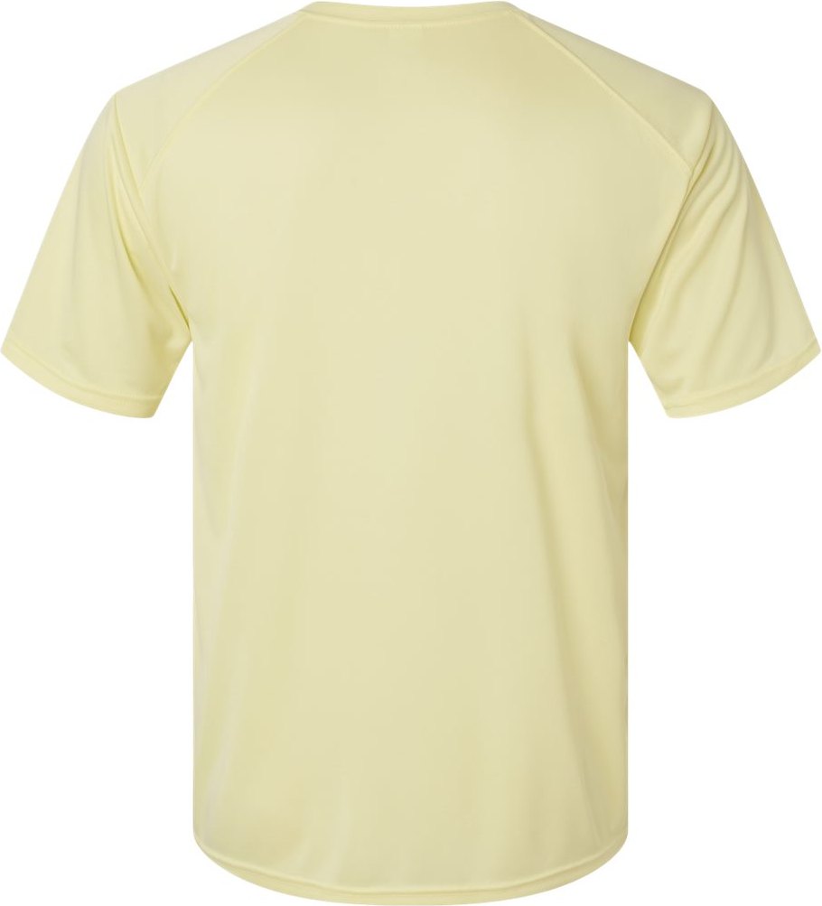 Front View of Pale Yellow Islander Performance T-Shirt - 200