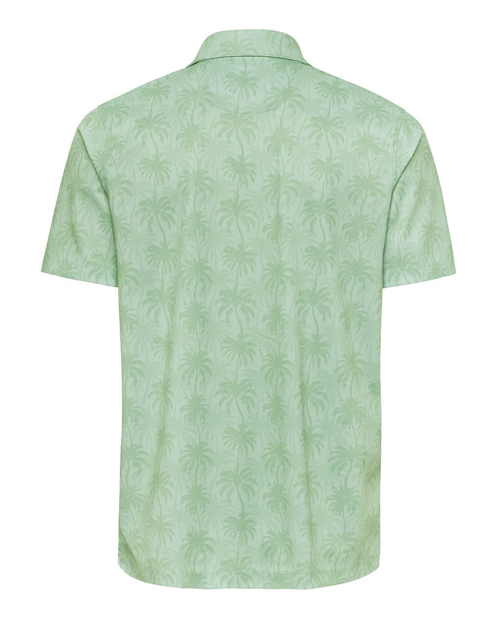 Front View of Palm Green Charleston Sublimated Polo - 154