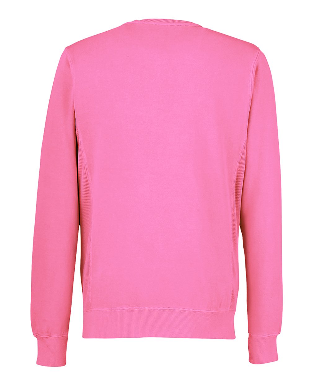 Rear View of Paradise Pink Pigment-Dyed Fleece Crewneck Sweatshirt - 8731