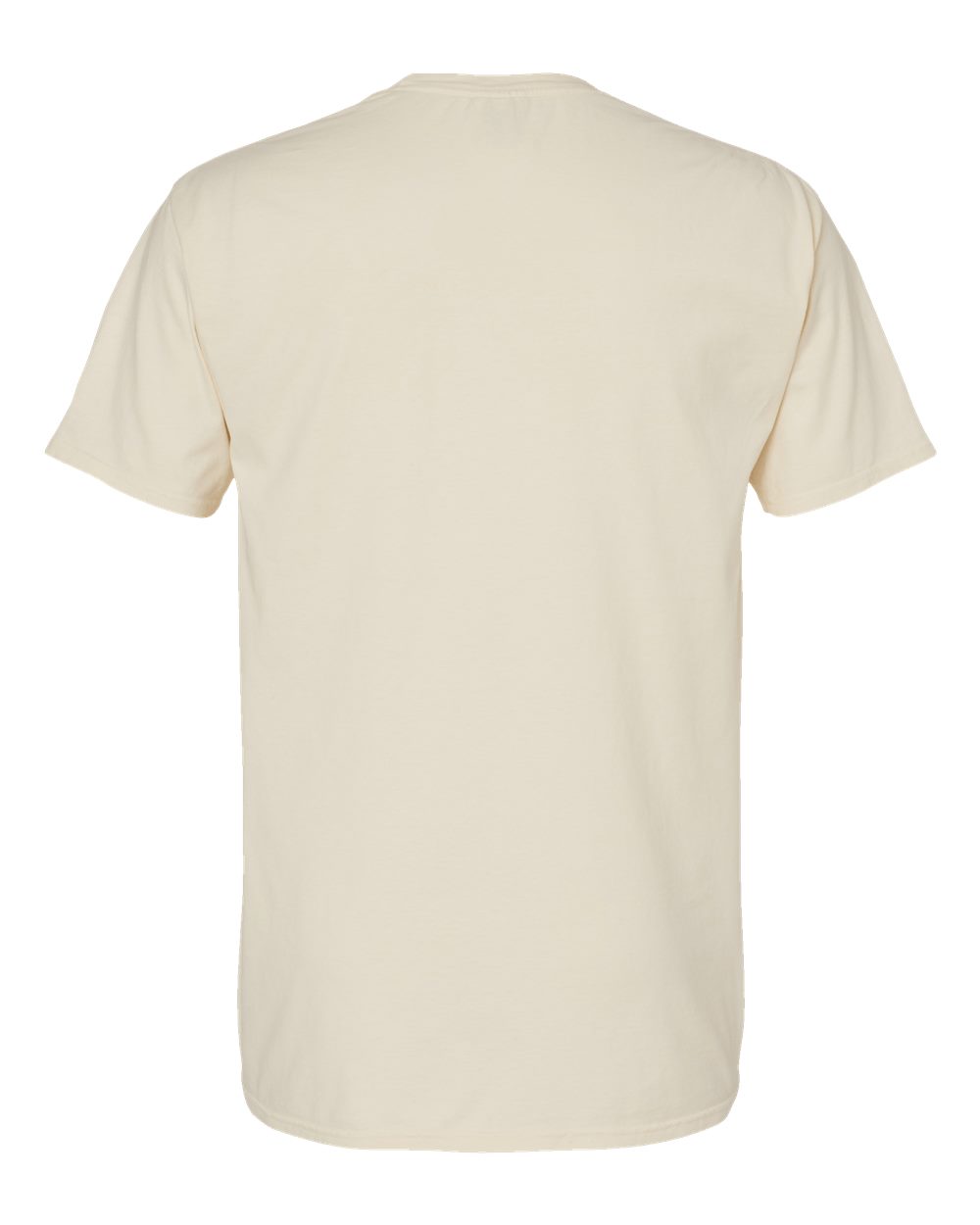 Rear View of Parchment Garment-Dyed Pocket T-Shirt - GDH150
