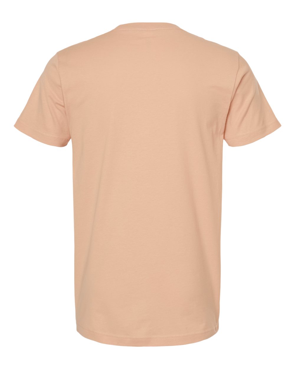 Rear View of Peach Fine Jersey T-Shirt - 202