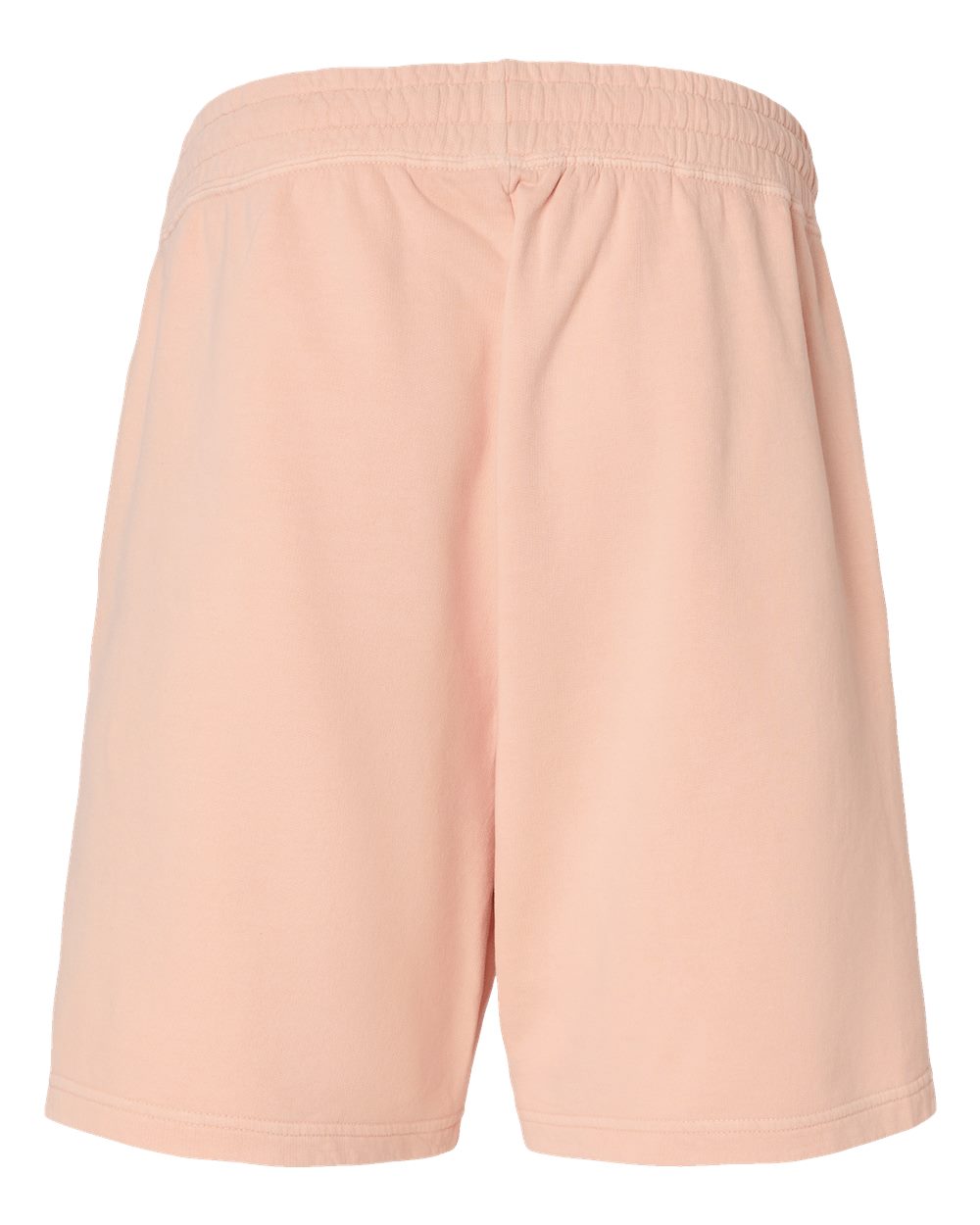 Rear View of Peachy Garment-Dyed Lightweight Fleece Sweat Shorts - 1468