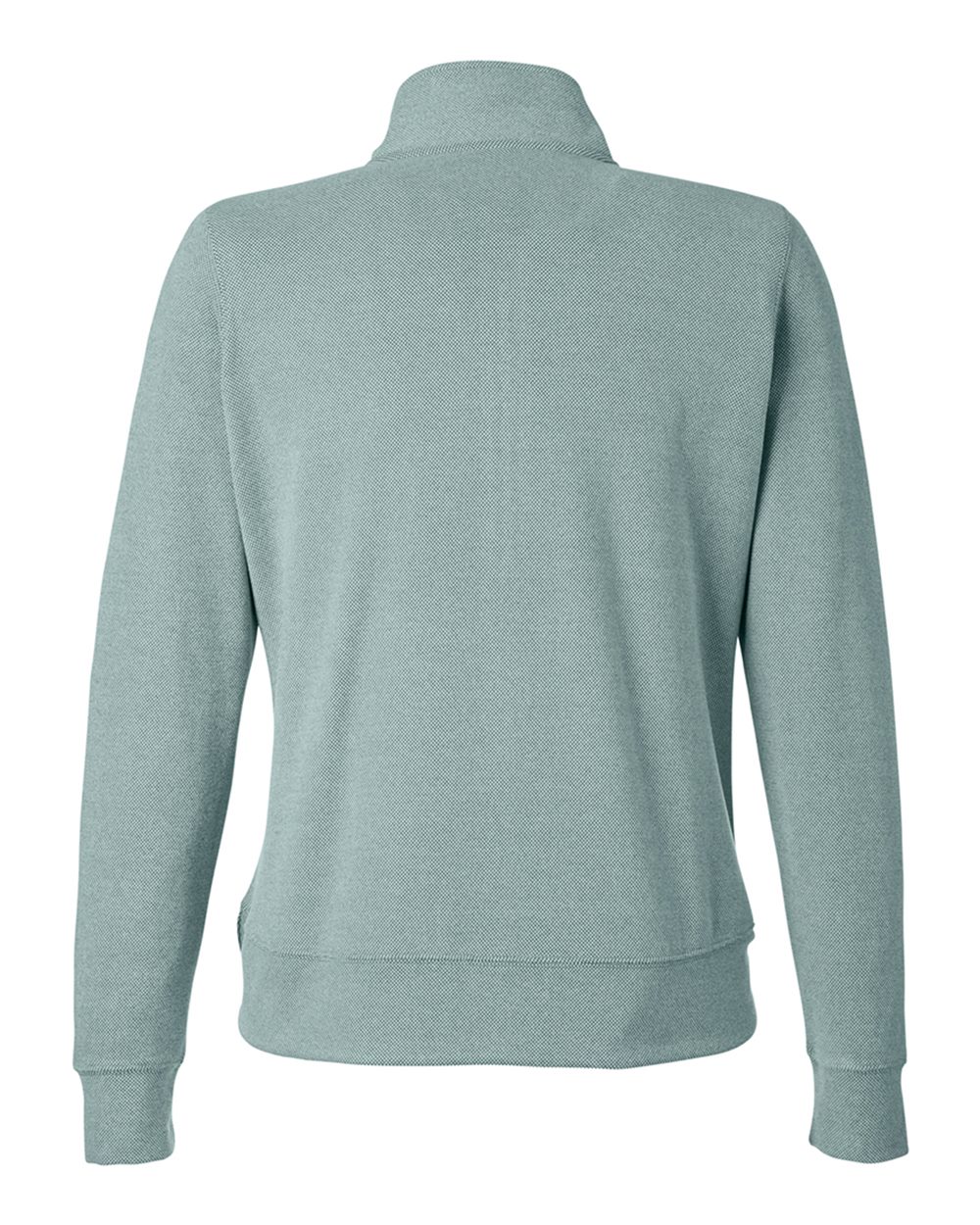 Rear View of Peacock Women's Element Fleece Quarter-Zip Sweatshirt - 8762