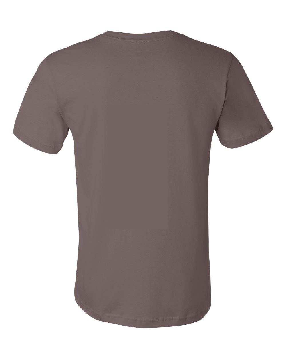 Rear View of Pebble Brown Jersey Tee - 3001