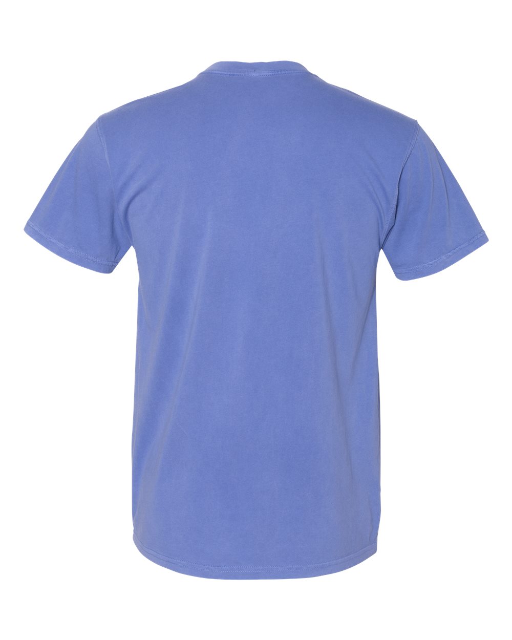 Rear View of Peri Blue Inspired Dye Short Sleeve T-Shirt - 7410
