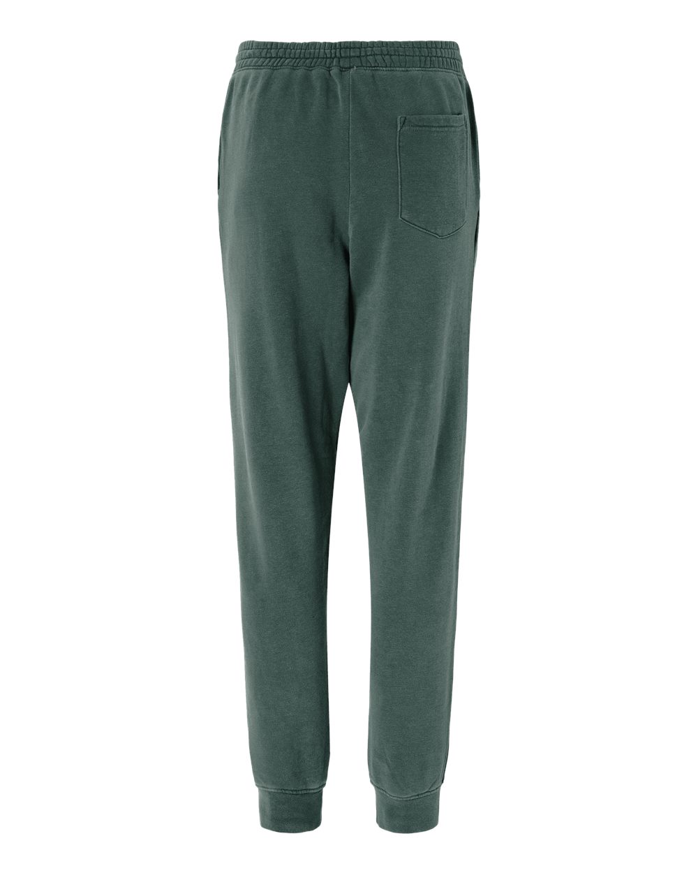 Rear View of Pigment Alpine Green Pigment-Dyed Fleece Pants - PRM50PTPD