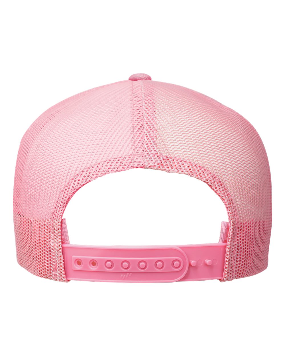 Front View of Pink Five-Panel Classic Trucker Cap - 6006