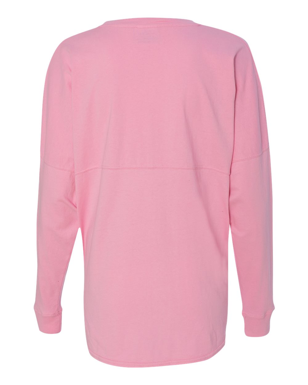 Rear View of Pink Game Day Jersey Long Sleeve T-Shirt - 8229