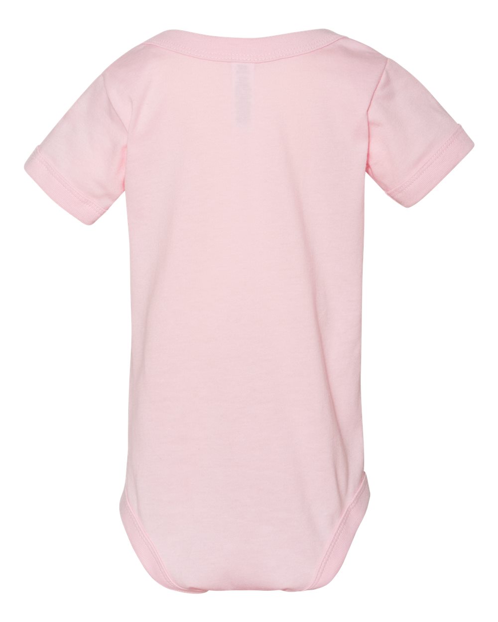 Rear View of Pink Infant Jersey One Piece - 100B