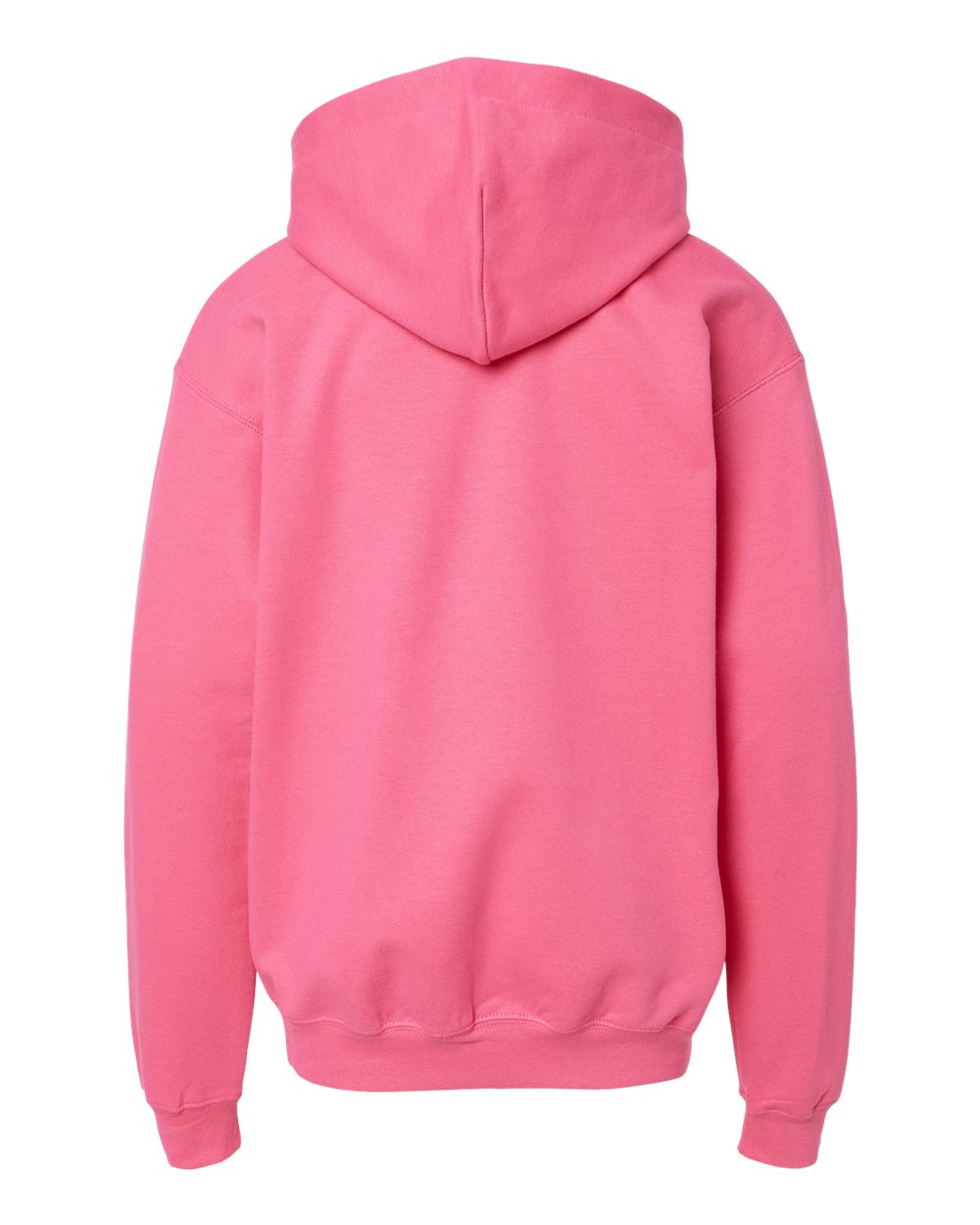 Rear View of Pink Lemonade Softstyle® Youth Midweight Hooded Sweatshirt - SF500B