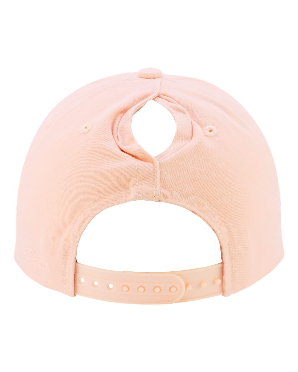 Rear View of Pink Sorbet/ Floral Women's Washed 5-Panel with Rope - MAYA