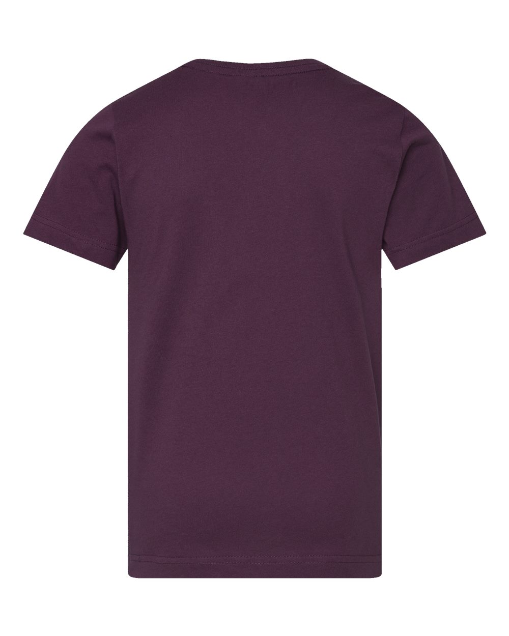 Rear View of Plum Youth Fine Jersey Tee - 6101