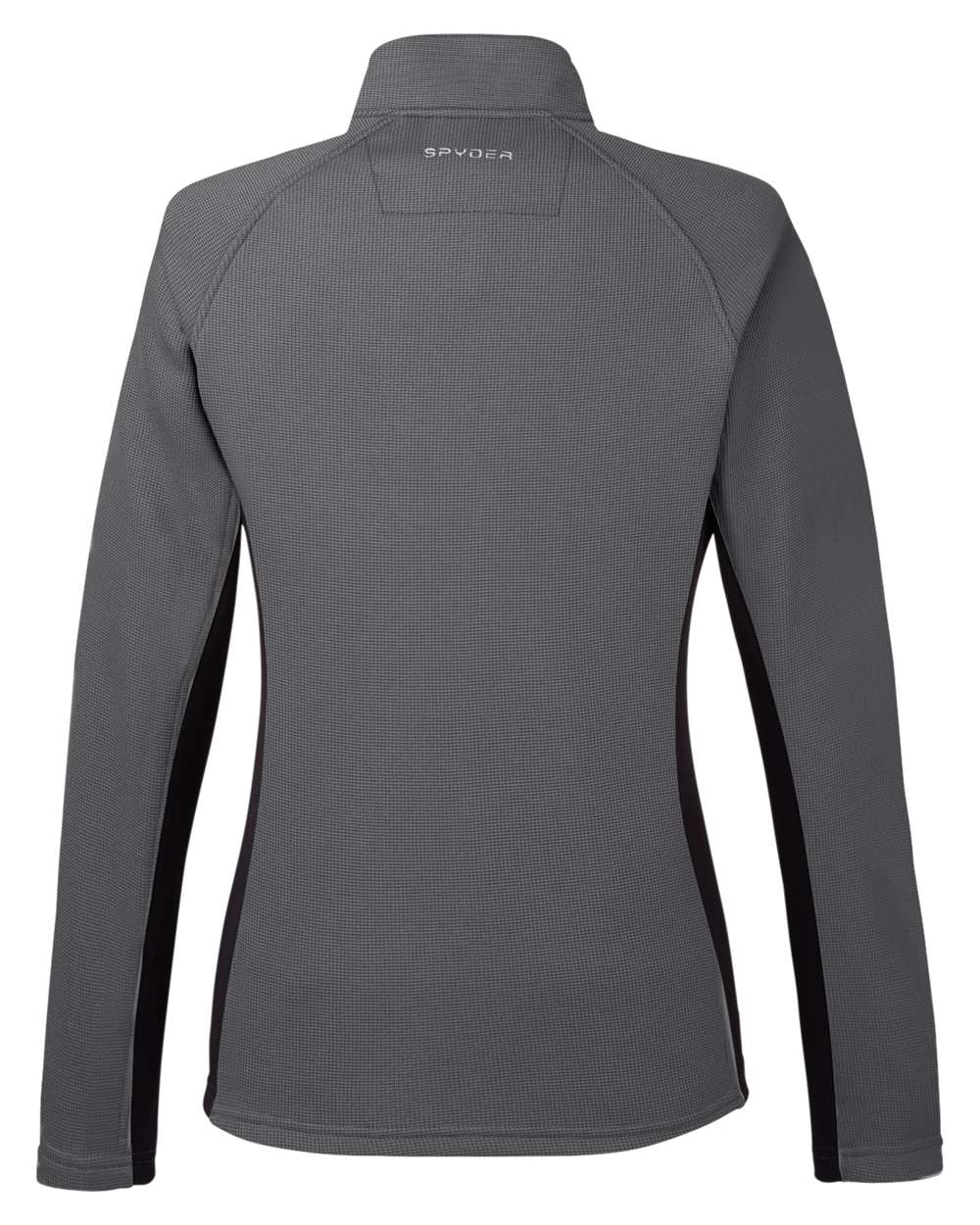 Rear View of Polar/ Black Women's Constant Half-Zip Sweater - S16562