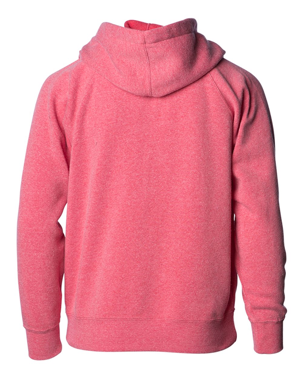 Rear View of Pomegranate Youth Lightweight Special Blend Raglan Zip Hood - PRM15YSBZ
