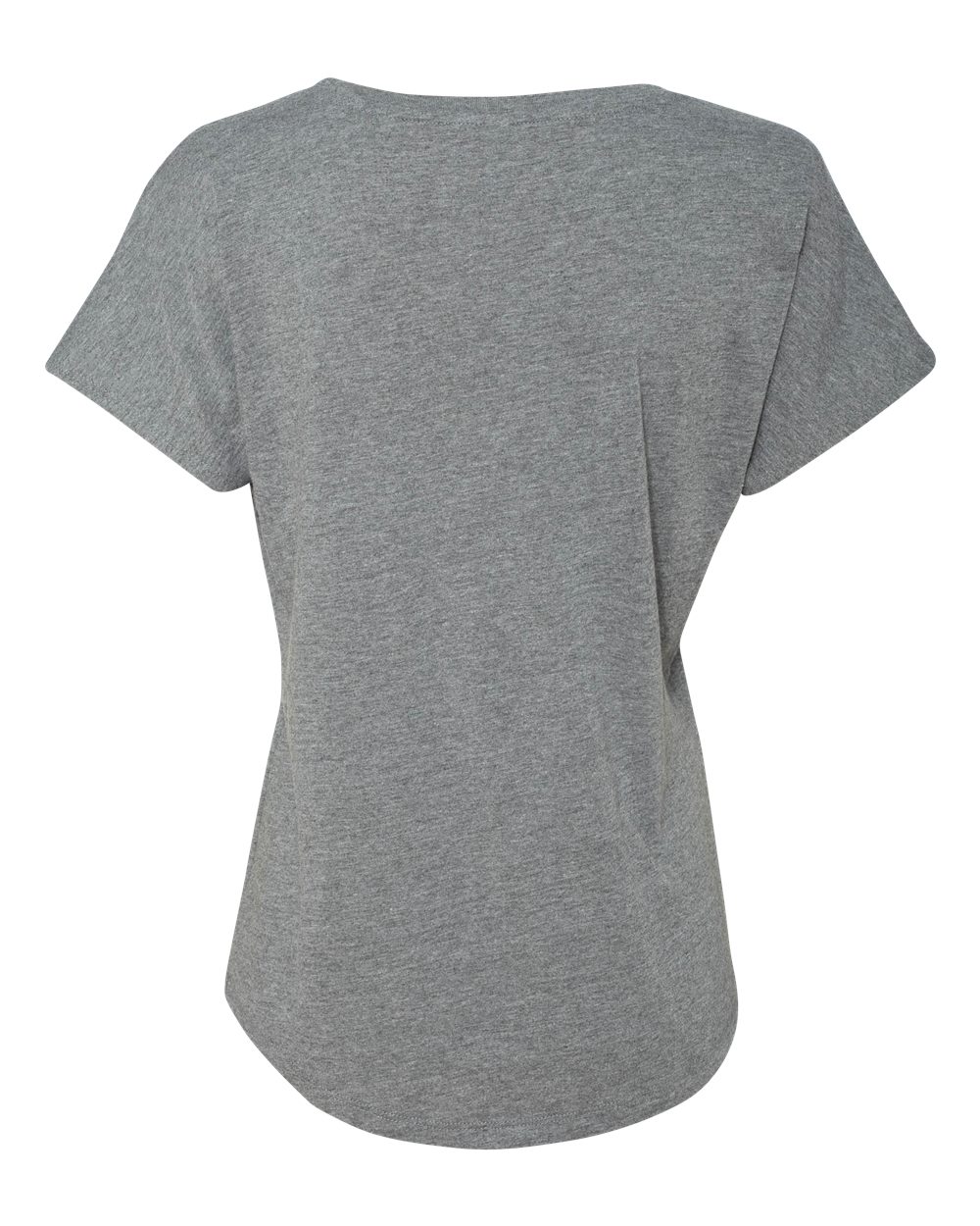 Rear View of Premium Heather Women’s Triblend Dolman T-Shirt - 6760