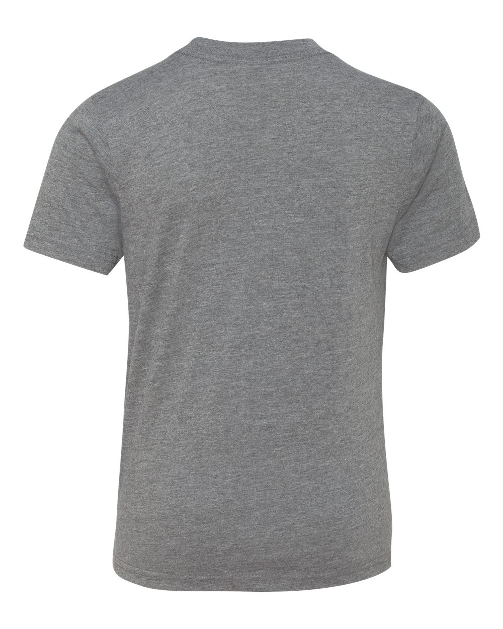 Rear View of Premium Heather Youth Triblend T-Shirt - 6310