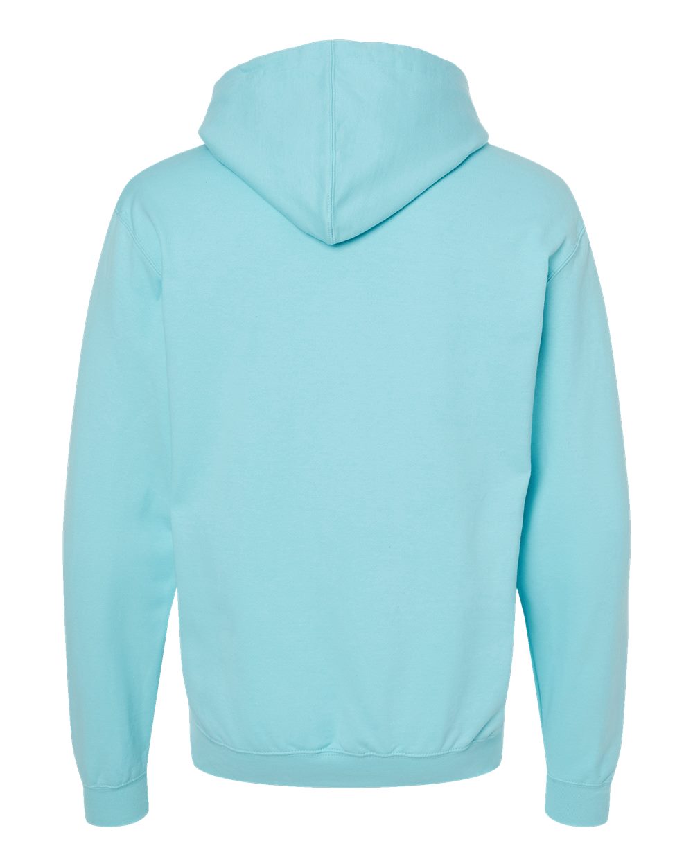 Rear View of Purist Blue Fleece Hooded Sweatshirt - 320