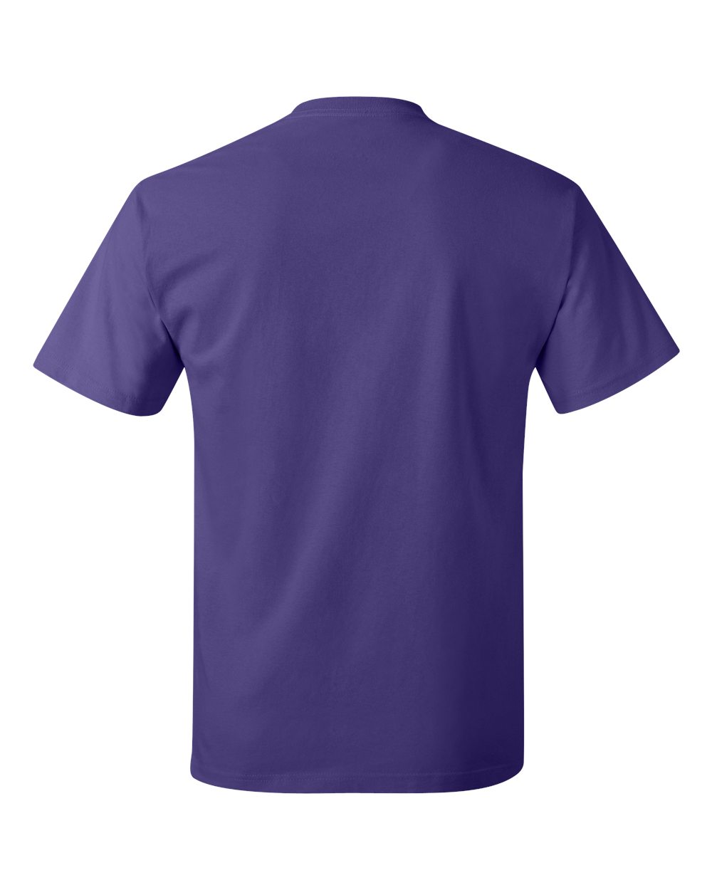 Rear View of Purple Authentic T-Shirt - 5250