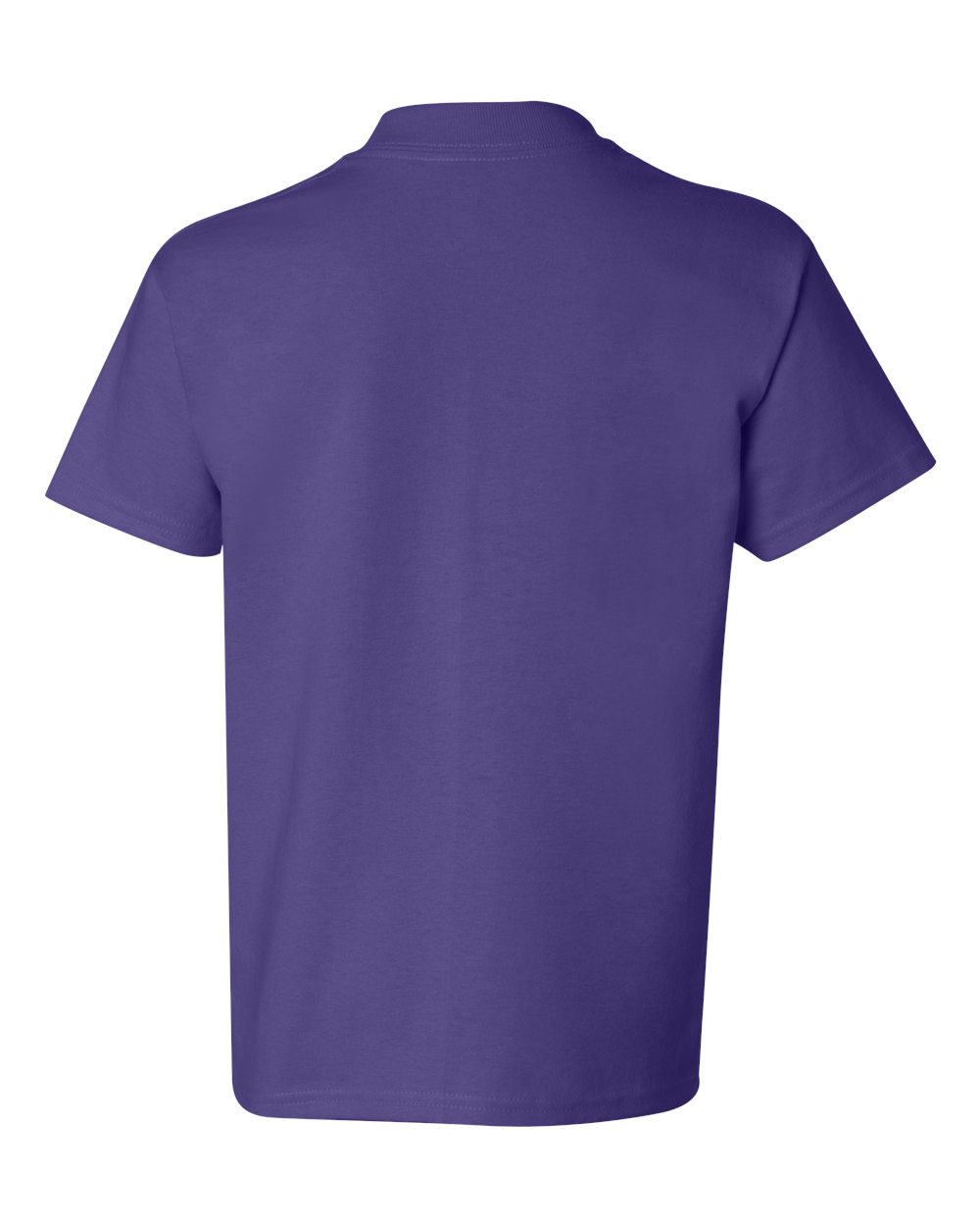 Rear View of Purple Authentic Youth T-Shirt - 5450