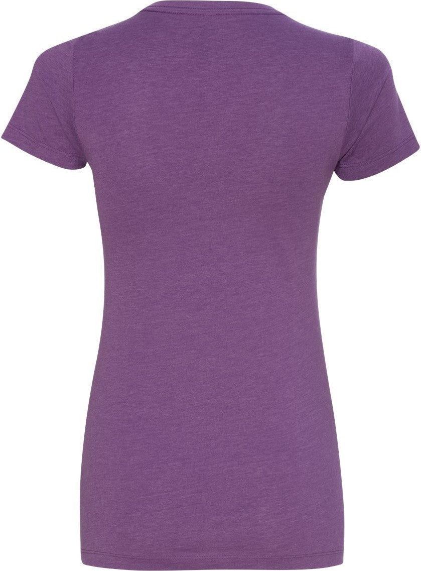 Rear View of Purple Berry Women’s CVC T-Shirt - 6610
