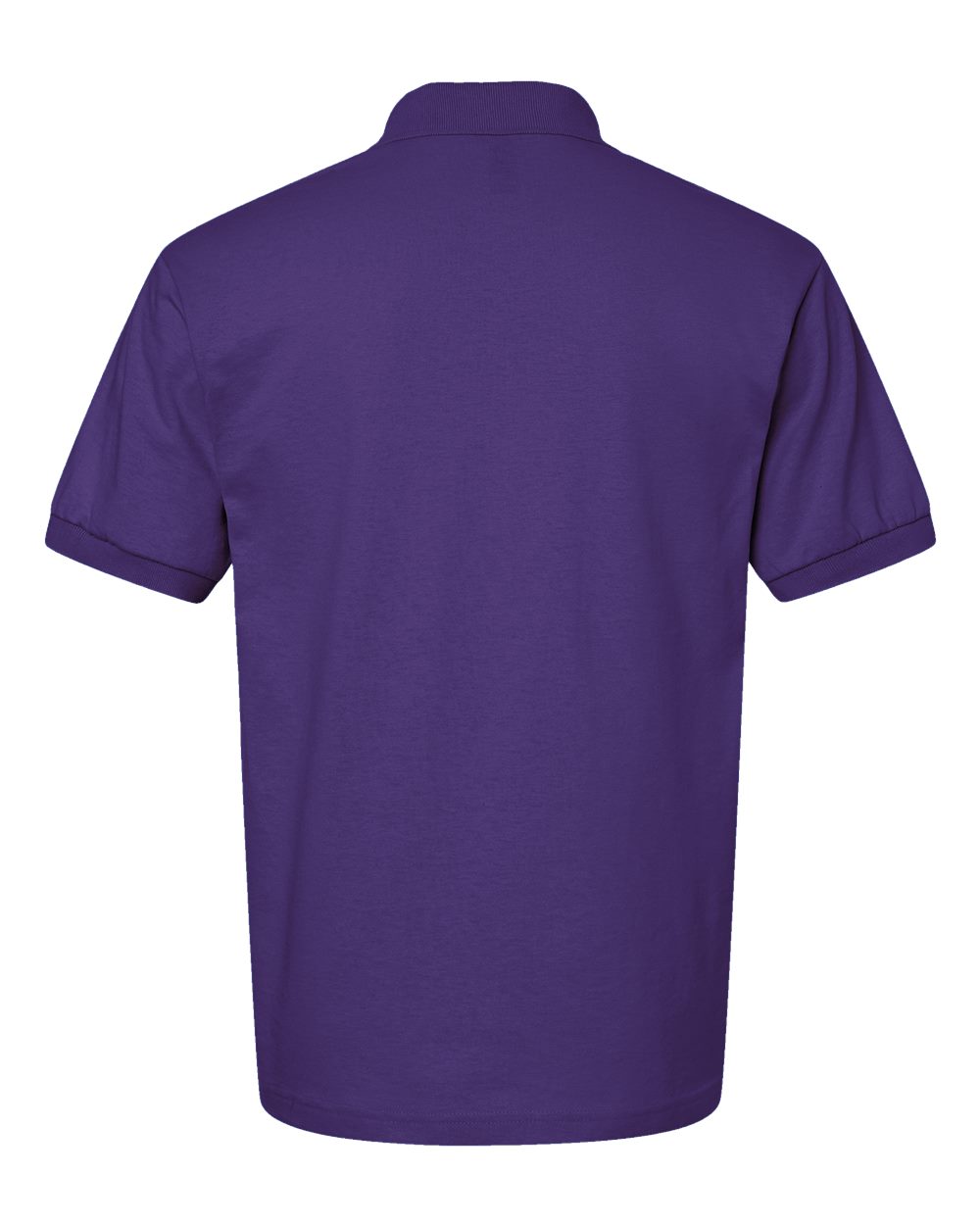 Rear View of Purple DryBlend® Jersey Polo - 8800