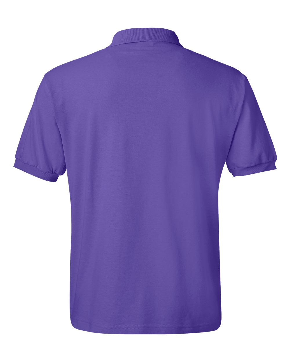 Rear View of Purple Ecosmart® Jersey Polo - 054X