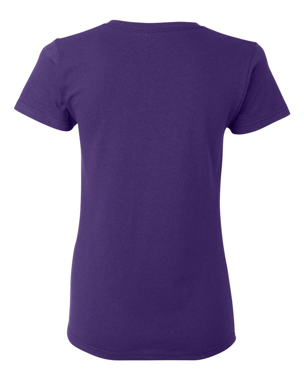 Rear View of Purple Heavy Cotton™ Women’s T-Shirt - 5000L