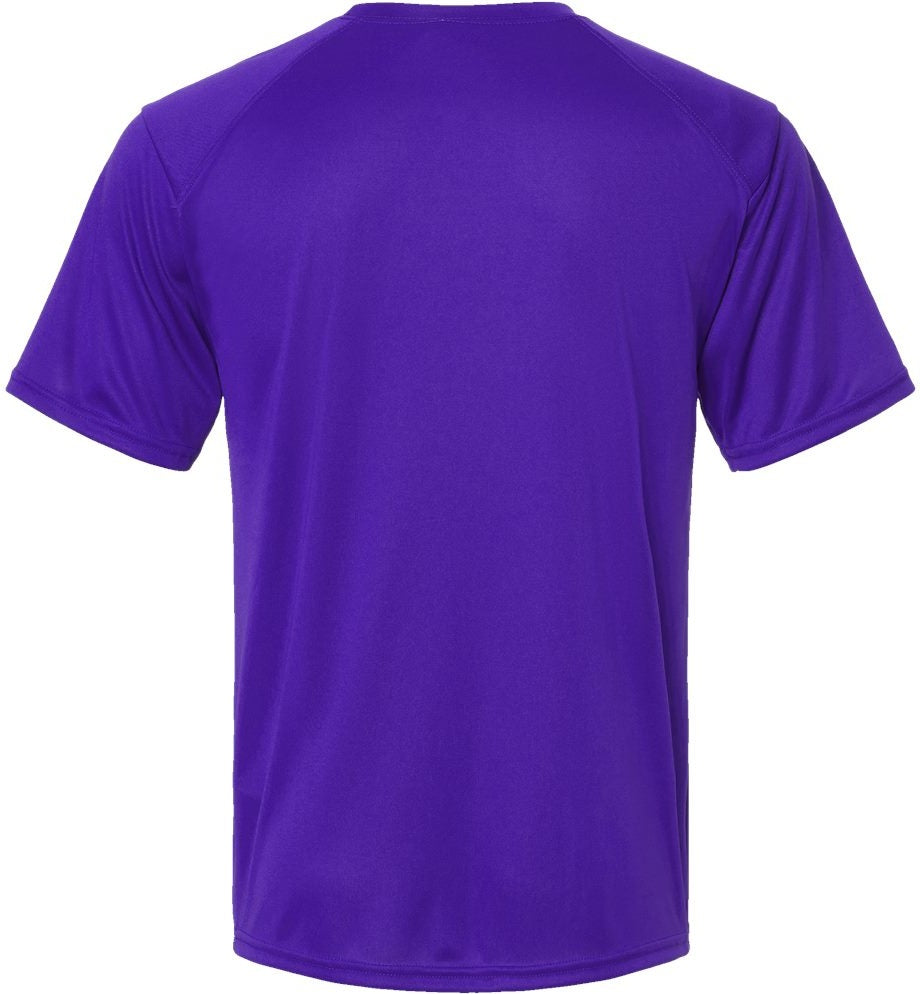 Rear View of Purple Islander Performance T-Shirt - 200