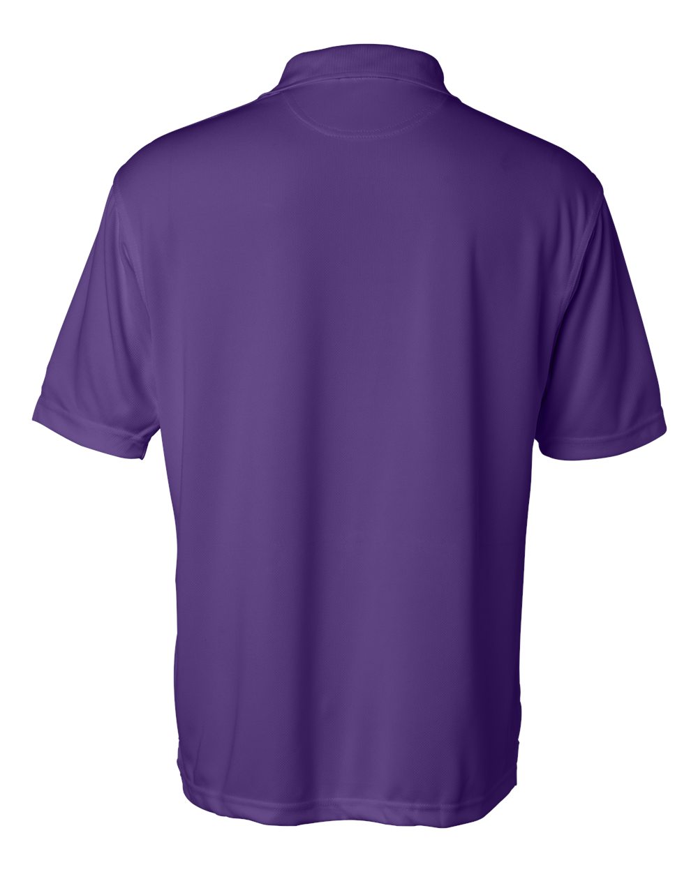 Rear View of Purple Moisture Free Mesh Polo - 0469