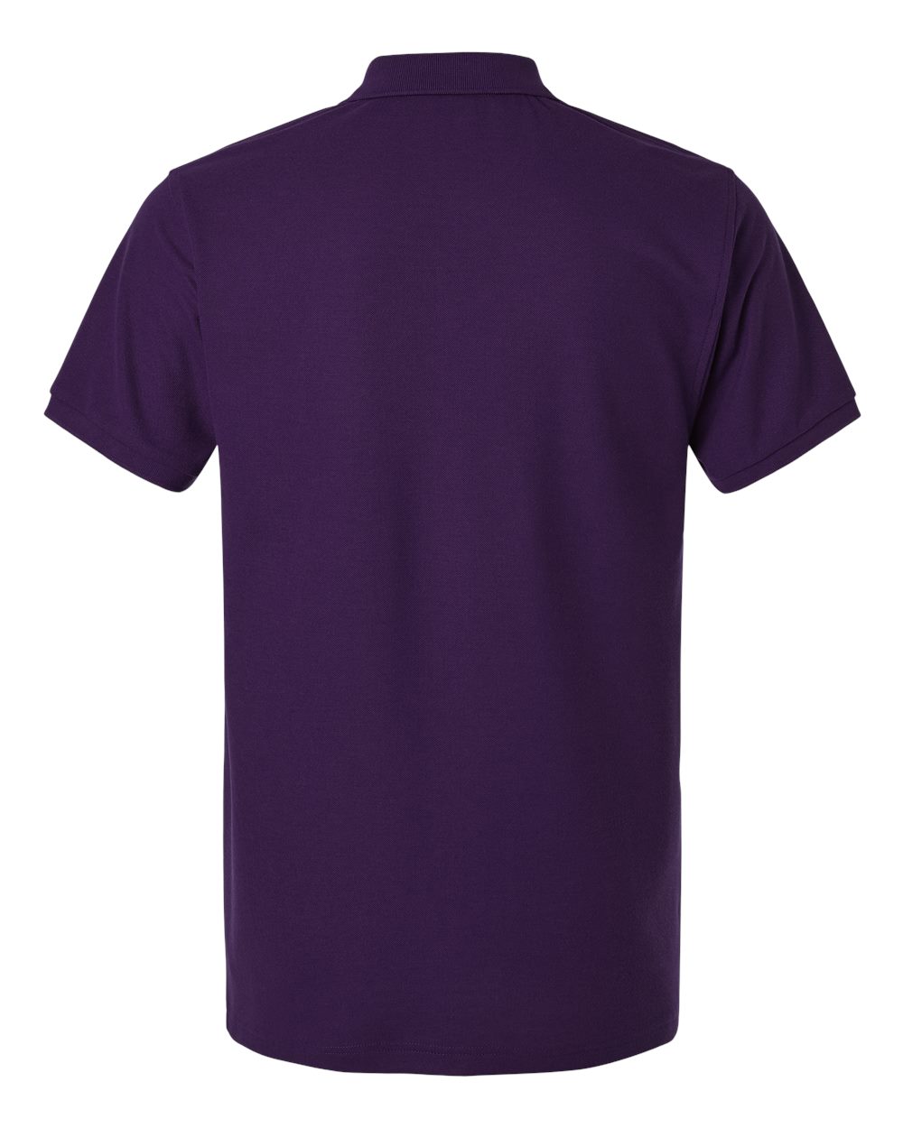 Rear View of Purple Pique Polo - 62800