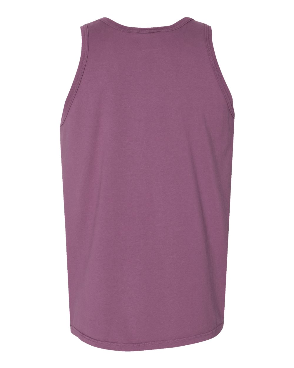 Rear View of Purple Plum Raisin Garment-Dyed Unisex Tank Top - GDH300