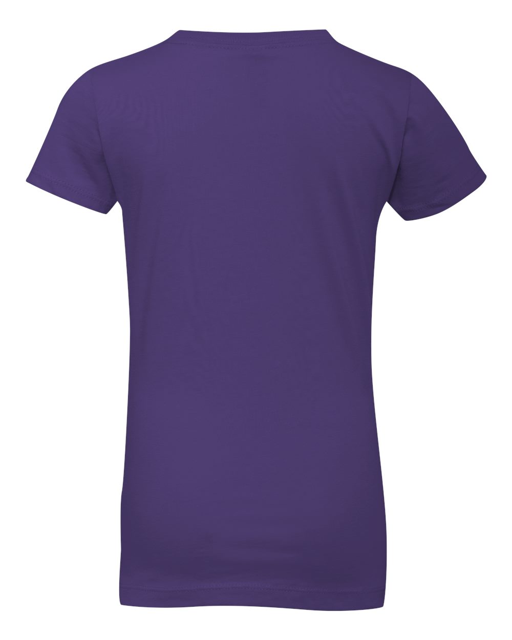Rear View of Purple Rush Girls’ Cotton Princess T-Shirt - 3710