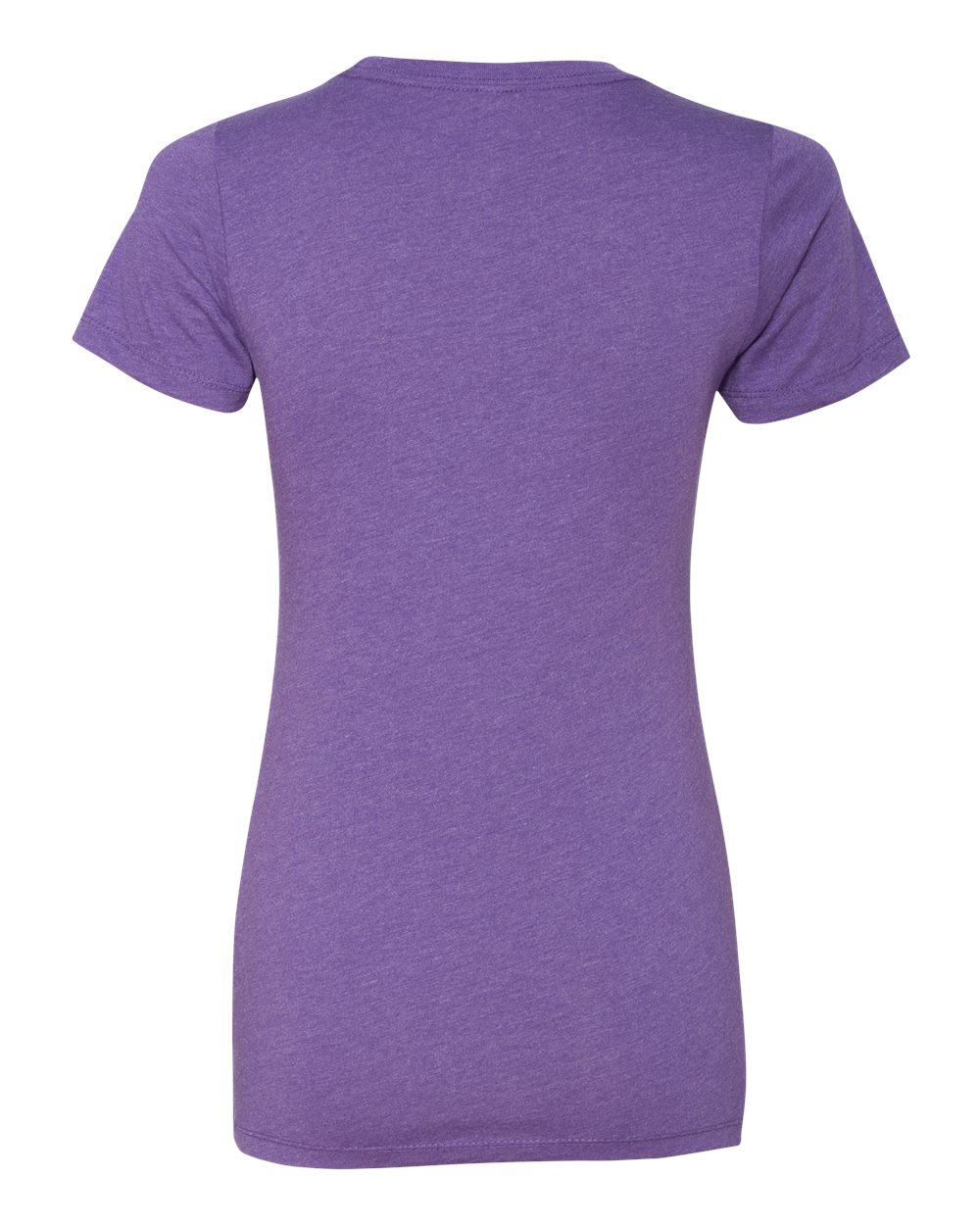 Rear View of Purple Rush Women’s CVC T-Shirt - 6610