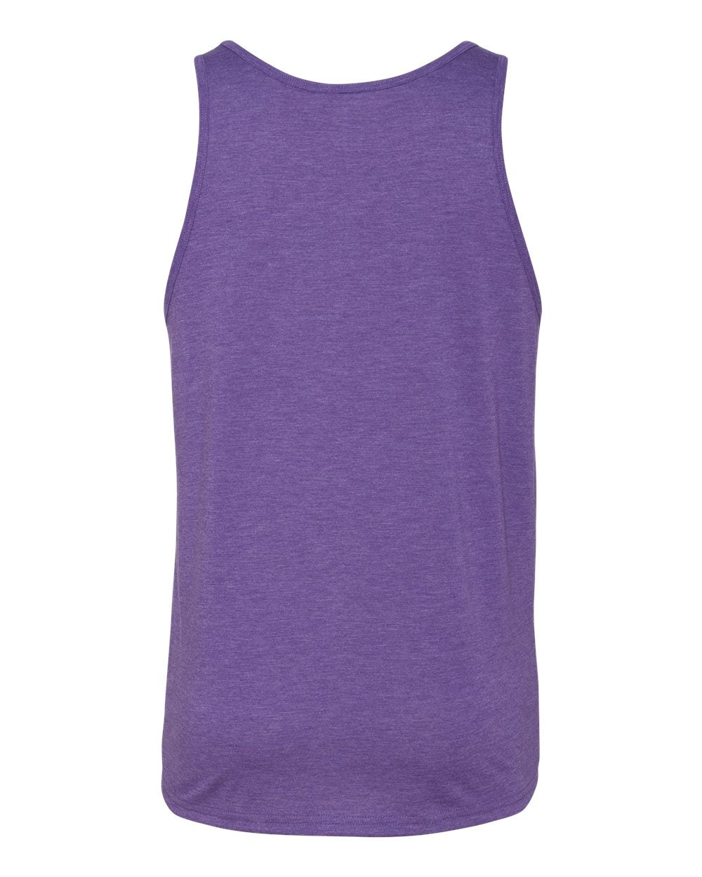 Rear View of Purple Triblend Jersey Tank - 3480