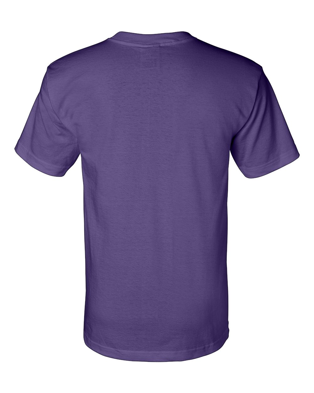 Rear View of Purple Union-Made T-Shirt - 2905