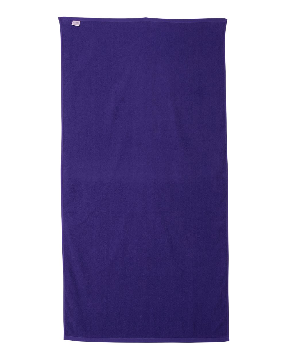 Rear View of Purple Velour Beach Towel - C3060