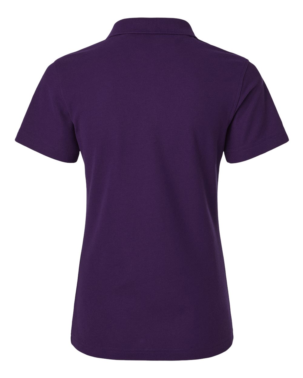 Rear View of Purple Women's Pique Polo - 62800L