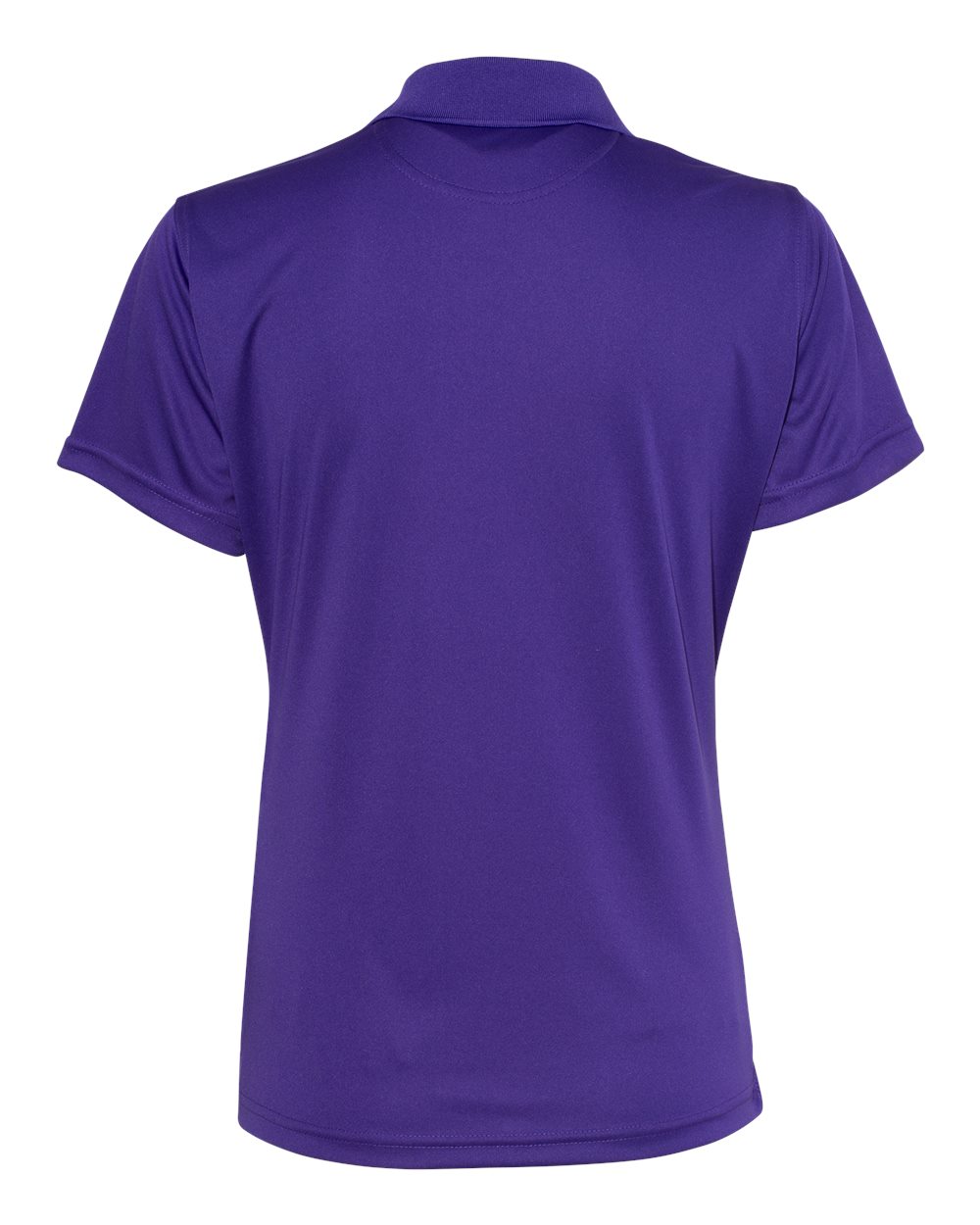 Rear View of Purple Women's Value Polyester Polo - 5100