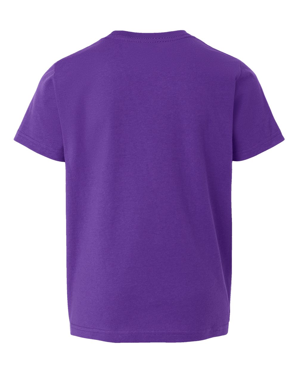 Rear View of Purple Youth Fine Jersey T-Shirt - 235