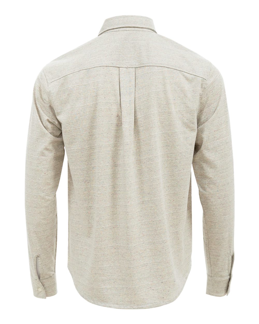 Rear View of Rainbow Eco Button Down Shirt - EC650