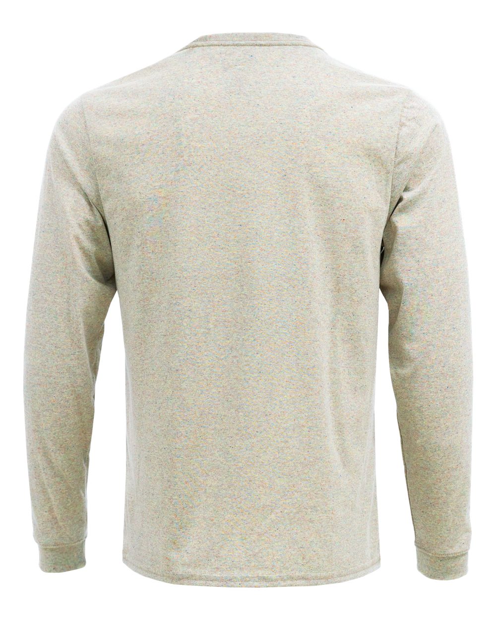 Rear View of Rainbow Eco Long Sleeve T-Shirt - EC102