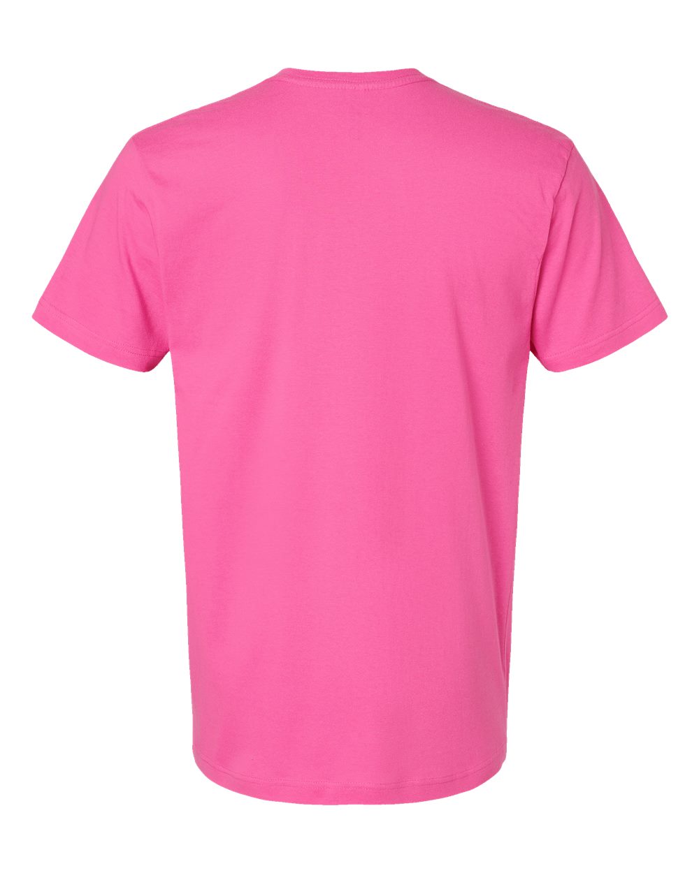 Rear View of Raspberry Fine Jersey Tee - 6901