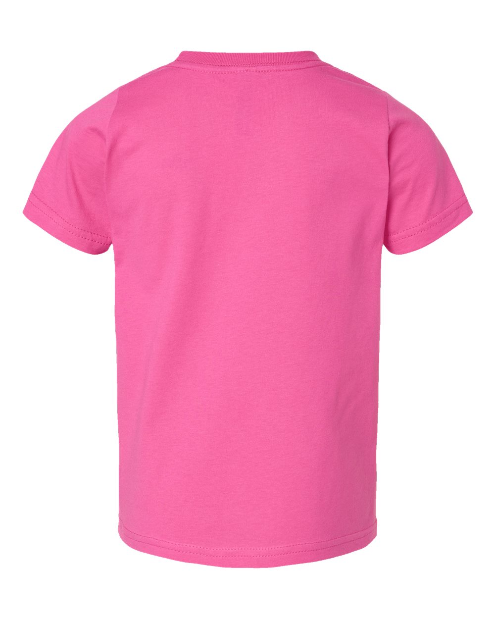 Rear View of Raspberry Toddler Fine Jersey Tee - 3321