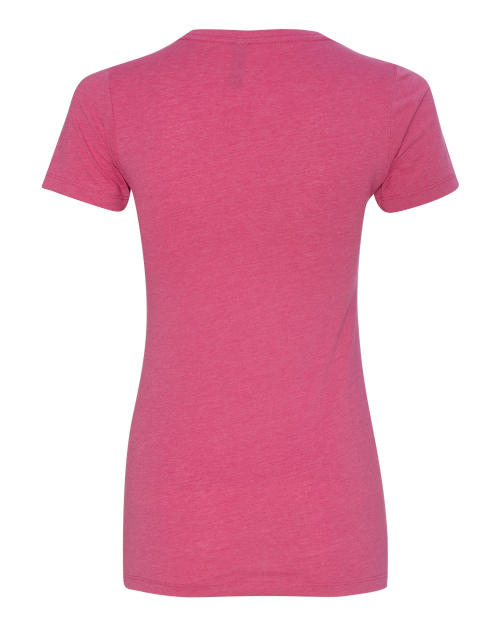Rear View of Raspberry Women’s CVC T-Shirt - 6610
